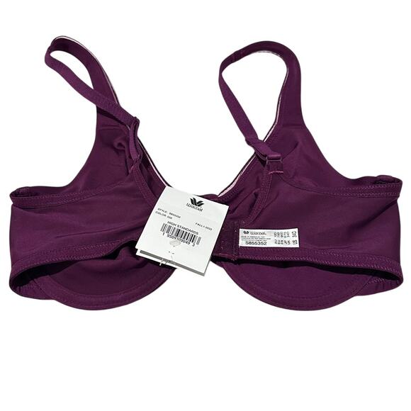 Wacoal High Standards Underwire Support Bra Burgundy, 855352 NWT, size 34D - Picture 7 of 7